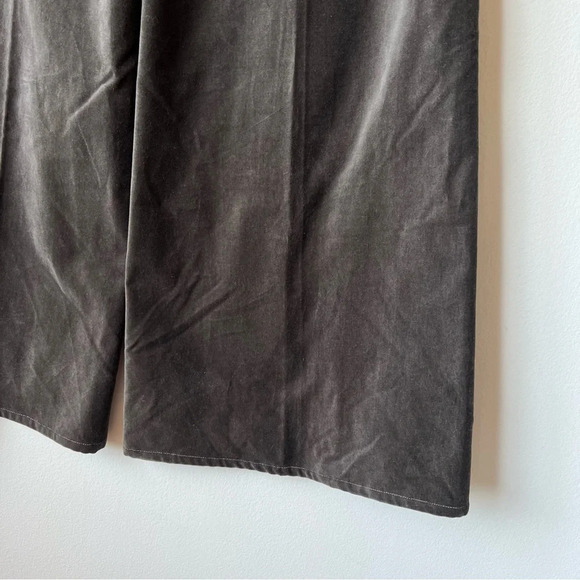 NWT Vintage Peter Som Green Velvet Wide Leg Trousers - Picture 5 of 7